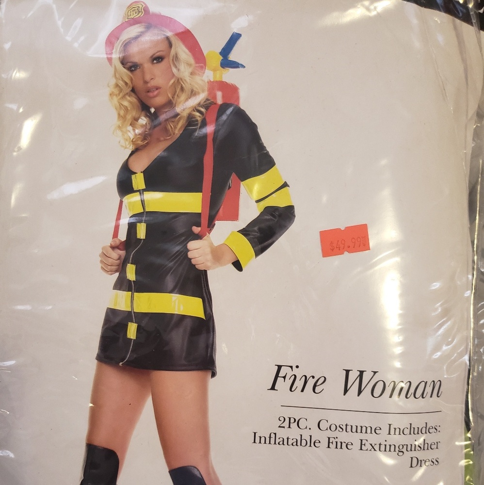 Sexy Fire Fighter Woman Halloween Costume